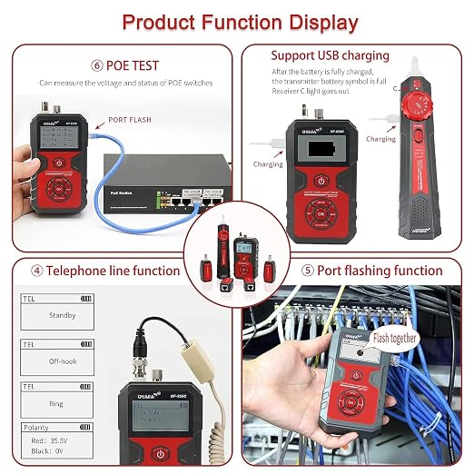 NOYAFA NF-858C Network Cable Tester Multifunctional - Image 4