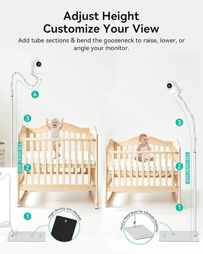 Jartoo Baby Monitor Floor Stand Holder Mount Compatible - Image 5