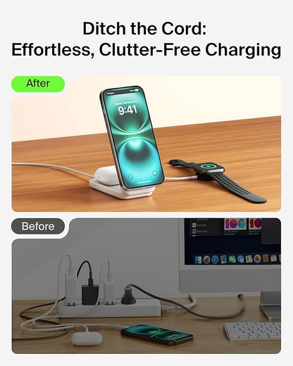 Belkin MagSafe Charger Compatible, 2-in-1 Charging Station, Qi2.2 25W Magnetic - Image 6