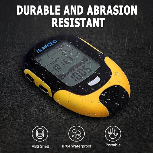 Barometer Altimeter Compass LCD Digital Thermometer Watches-Hygrometer Weather - Image 2