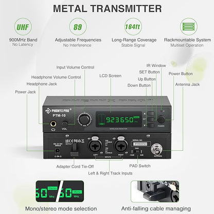 Phenyx Pro Wireless in-Ear Monitor System, Stereo IEM System - Image 2