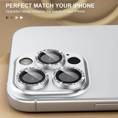 beuxece Compatible for iPhone 16 Pro/iPhone 16 Pro Max Camera Lens Protector - Image 4