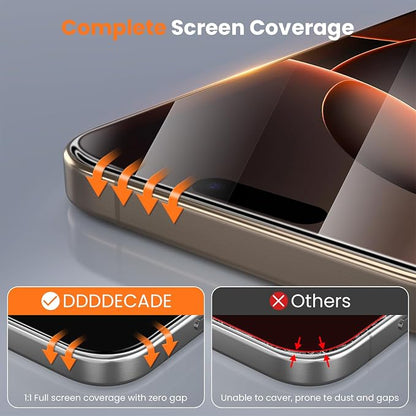 Screen Protector for iPhone 16 Pro Military Grade Tempered Glass Auto-Alignment - Image 4