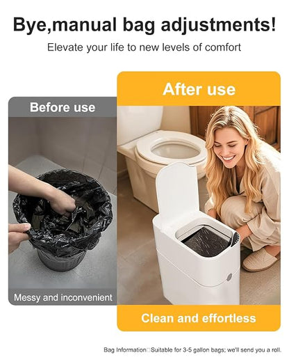 CTIME Touchless Automatic Bathroom Trash Can - Image 8