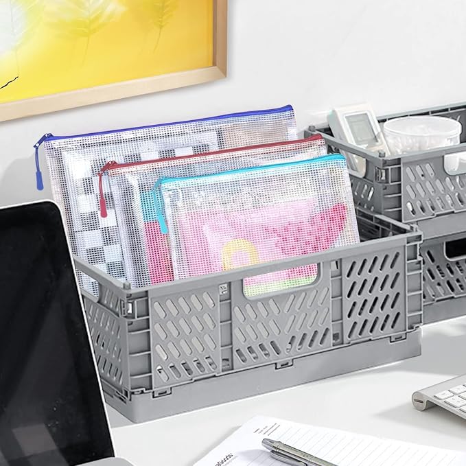 12 Mesh Zipper Pouch Bags - Image 3