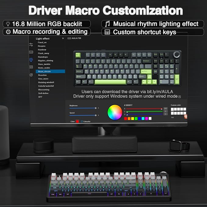 AULA F99 Pro Wireless Mechanical Keyboard - Image 8