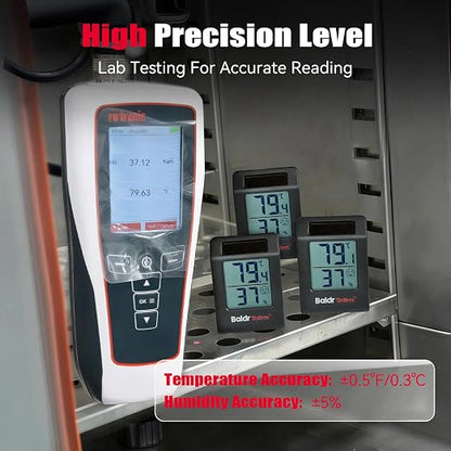 BaldrTherm Humidity Thermometer Meters, Solar-Powered Indoor Temperature Sensor - Image 3