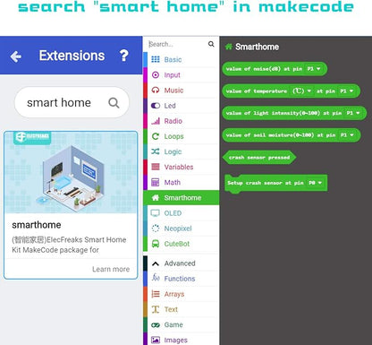 ELECFREAKS microbit Smart Home Kit Micro:bit Sensor Starter Kit Octopus Series - Image 5