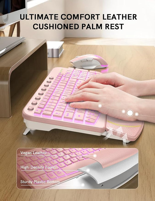 SABLUTE Ergonomic Wireless Keyboard and Mouse Combo - Image 2
