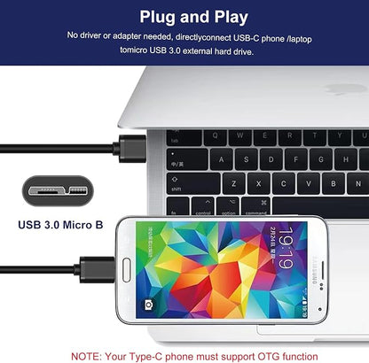 USB C to Micro USB 3.0 Fast Charging Cable 10Gbps High-Speed Sync Data Transfer - Image 7