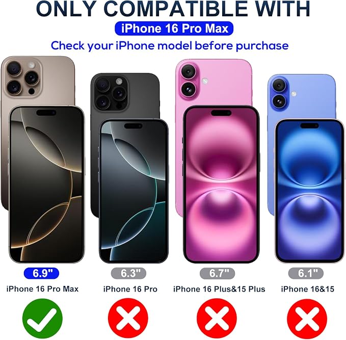 Screen Protector for iPhone 16 Pro Max Blue Light Block, Military-Grade - Image 2