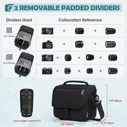RAINSMORE Camera Bag, DSLR/SLR/Mirrorless Camera Case - Image 3