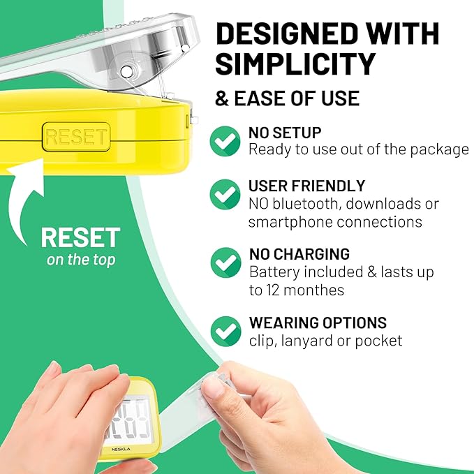 3D Pedometer for Walking, Simple Step Counter - Image 3