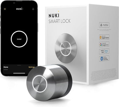 Nuki Smart Lock Keyless Entry WiFi Electronic Deadbolt by Home