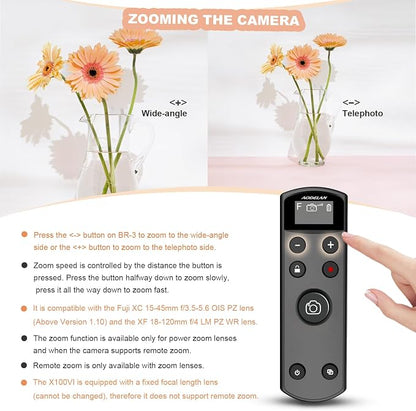 Remote Control for Fujifilm Camera, USB-C Rechargeable Wireless Shutter Release - Image 4