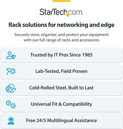 StarTech.com 8U Wall Mount Patch Panel Bracket - Image 8