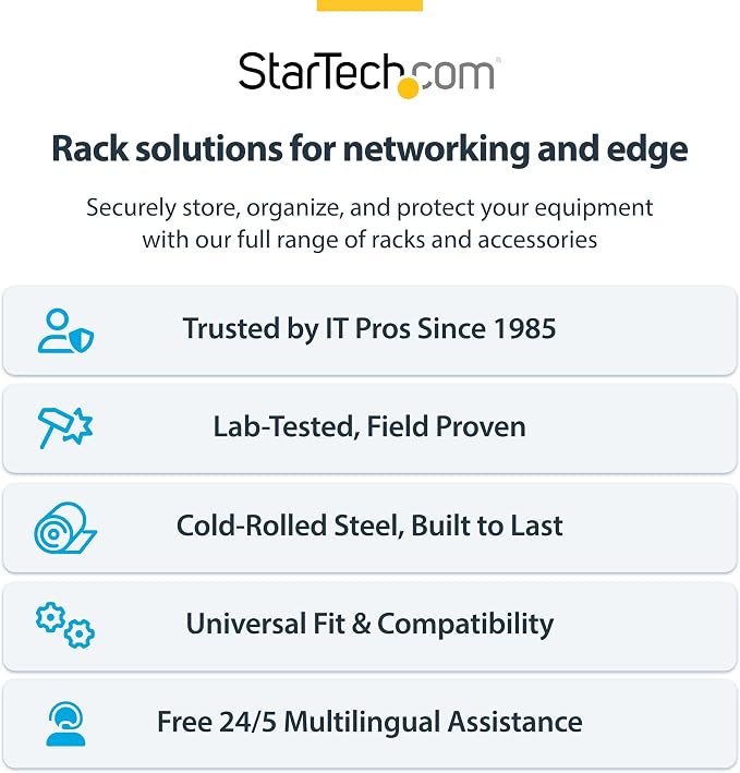 StarTech.com 14U Wall Mount Network Rack, 14 in Deep, IT Equipment, Network - Image 8