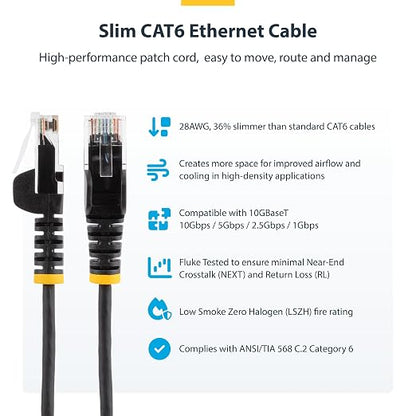 StarTech.com 20ft Purple Slim CAT6 Ethernet Cable, Snagless RJ45, 28AWG Pure - Image 2
