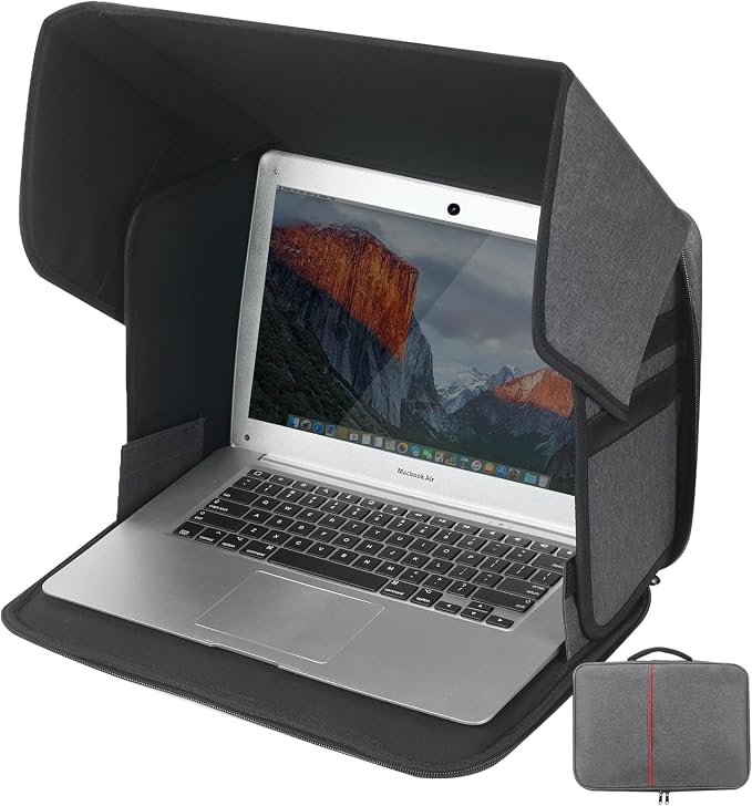 Laptop Sun Shade & Privacy Shield – Premium Physical Filter by Badink