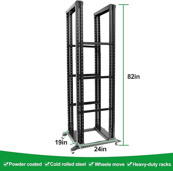 42U Server Rack/4-Post 19in Network Rack/Open Frame Rack - Image 2