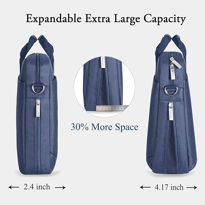 Voova Laptop Bag Case 17 17.3 Inch Computer Sleeve Messenger Bag - Image 3