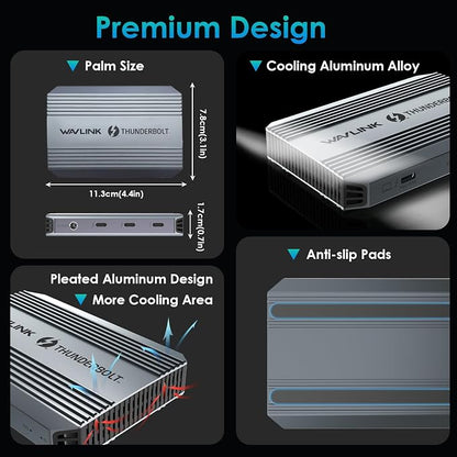 Thunderbolt 4 Hub, WAVLINK USB C Hub - Image 8
