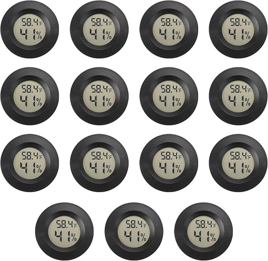 Mini Hygrometer Digital Thermometer Humidity Meter 15 Pack Hygrometer by SerundoAuto