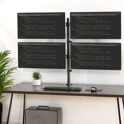 WALI Quad Monitor Desk Mount, 4 Monitor Stand Fits Heavy Duty Computer Screen - Image 10