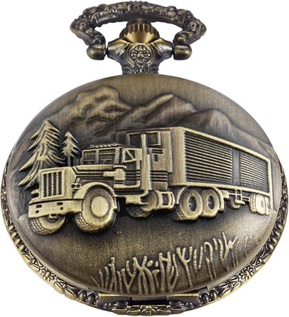 Men's Pocket Watch, Arabic Digital Dial Pocket Watches by Whodoit