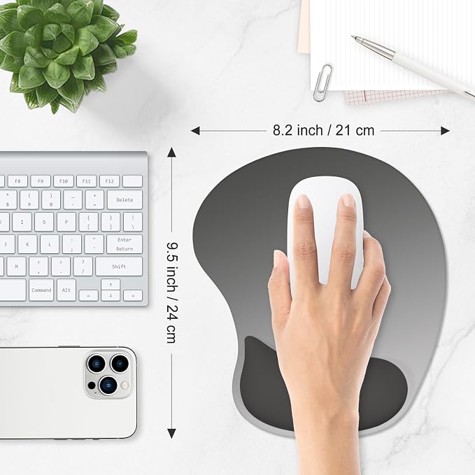 ITNRSIIET Ergonomic Mouse Pad, Cushioned Gel Wrist Rest, Non-Slip Base - Image 6