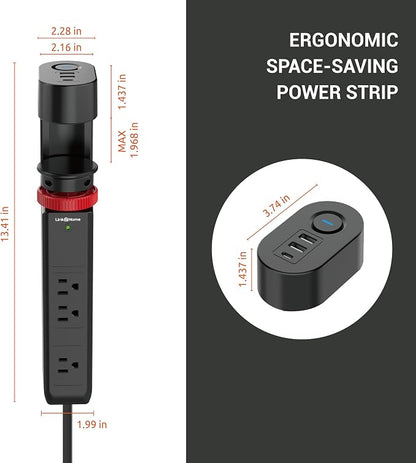 Link2Home Clamp-On Desk Power Strip - Image 4