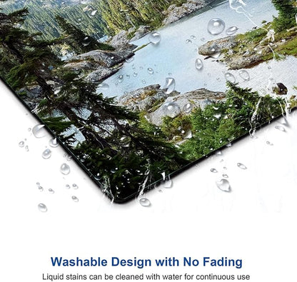 Hokafenle Mouse Pad, Natural Landscape Mouse Pad, Forest Waterfall Mousepad - Image 5