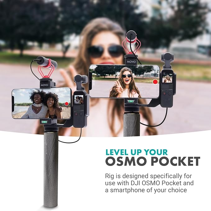 Movo Video Rig Compatible with The DJI OSMO Pocket 1, 2 - Image 5