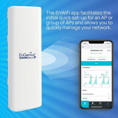 EnGenius ENH500-AX 5GHz Wi-Fi 6 2x2 Outdoor Wireless Bridge, 200 Mbps, high 26 - Image 8