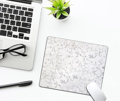 White Marble Black Texture Mouse Pads - Image 6