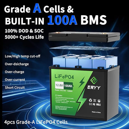 12V 100Ah LiFePO4 Battery - Image 3