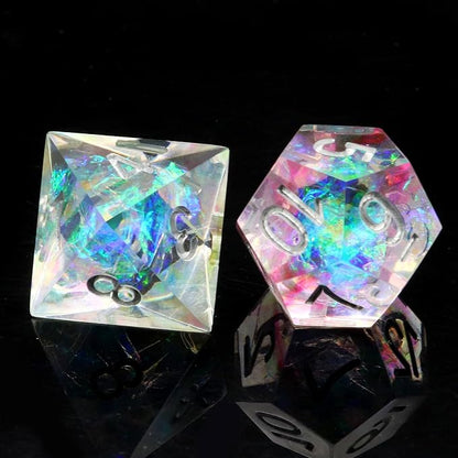Haxtec Rainbow Sharp Edge Dice Set DND Dice - Image 4