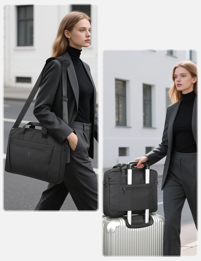 15-16 Inch Laptop Shoulder Bag Business Briefcase Water Resistant Computer - Image 7