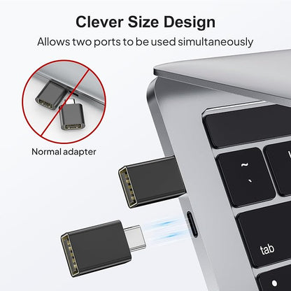 Elebase USB C to USB 3.0 Adapter 4 Pack, Type C Thunderbolt 4 to USB Converter - Image 3