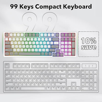 HUO JI Z-99 Wired Mechanical Keyboard, Creamy Sound, Hot Swappable Pre-lubed - Image 8
