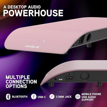 BlueAnt Soundblade Under Monitor Soundbar, Powerful 120 watt, 2.1 Channel USB-C - Image 5