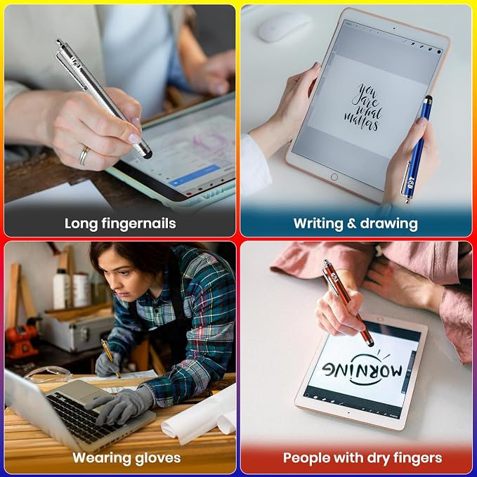 TCD 10 Pack Stylus Pen for Touch Screen, Universal Capacitive Digital Stylus - Image 5