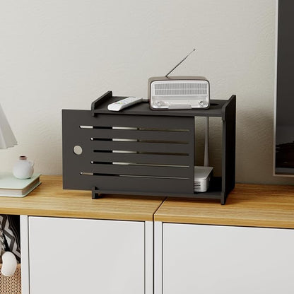 Wooden WiFi Router Storage Box Hider Shelf, Decorative Projector Box Hider Rack - Image 2