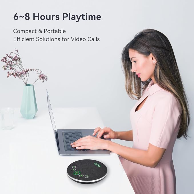 Tenveo Conference Speaker Microphone, 360° Sound Pickup and AI Noise Reduction - Image 6