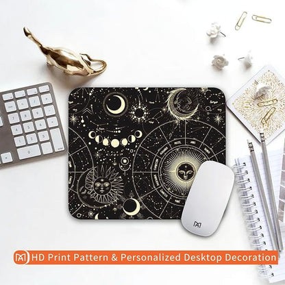 Square Mouse Pad Moon Sun, Personalized Premium-Textured Custom Mouse Mat Design - Image 6