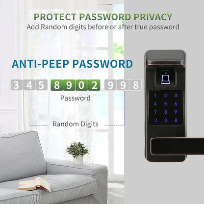 Smart Door Lock, Heavy Duty 5 in 1 Keyless Entry Door Lock, Full App Control - Image 5