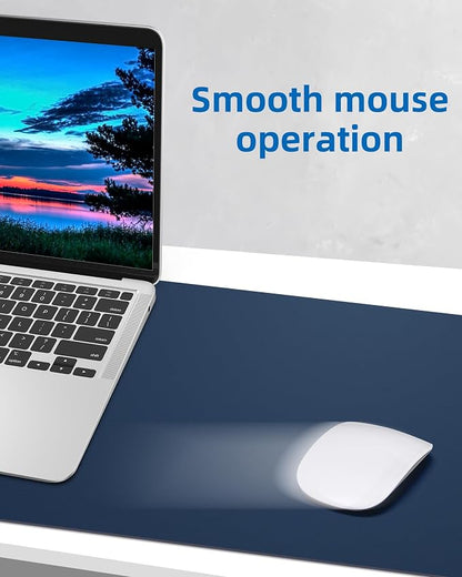 Leather Desk Pad Blotter, Mouse Pad, Office Desk Mat, Non-Slip PU Leather Desk - Image 5