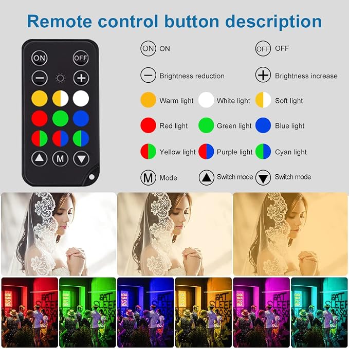 LED Light Sticks RGB Light Wand, Photography Light Stick LED Video Lighting Kit - Image 3