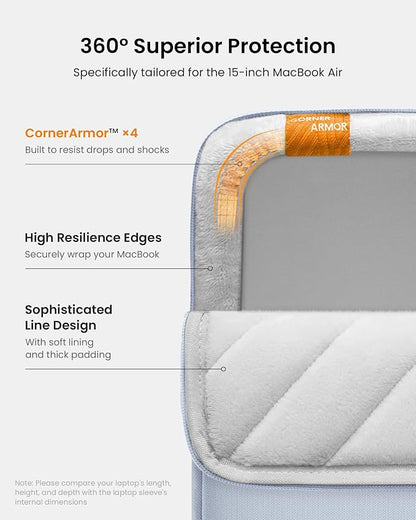 tomtoc 360° Protective Laptop Sleeve - Image 4