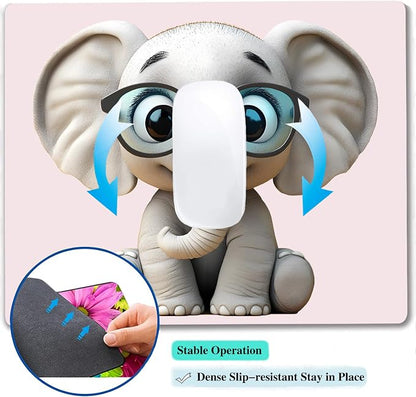 Cute Cartoon Anime Elephant Custom Mouse Pad - Image 5